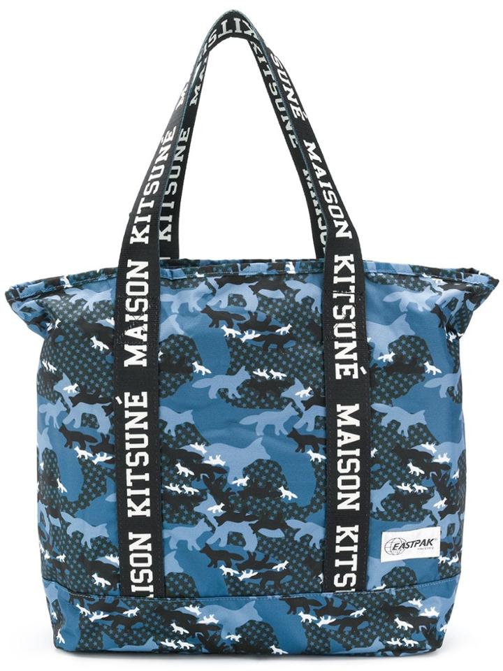 Eastpak Camouflage Print Tote - Blue