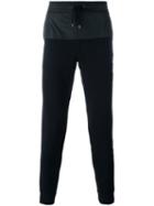 Michael Kors Panelled Track Pants, Men's, Size: Small, Black, Cotton/spandex/elastane