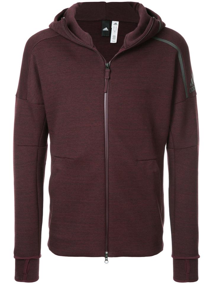 Adidas Z.n.e. Zip Hoodie - Red