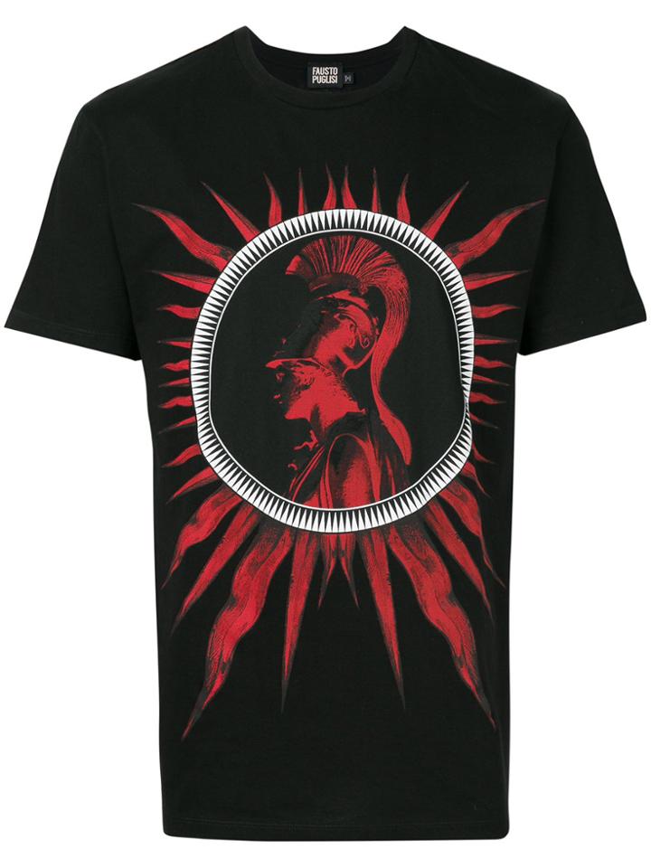 Fausto Puglisi Printed Short Sleeved T-shirt - Black