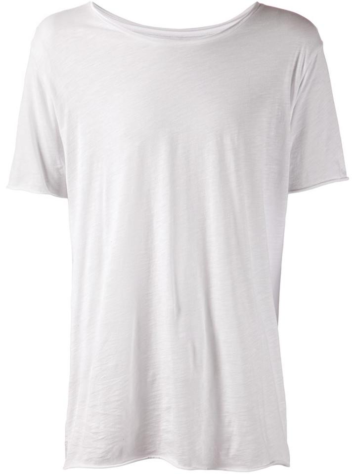 Thom Krom Raw Edges T-shirt, Men's, Size: M, White, Cotton
