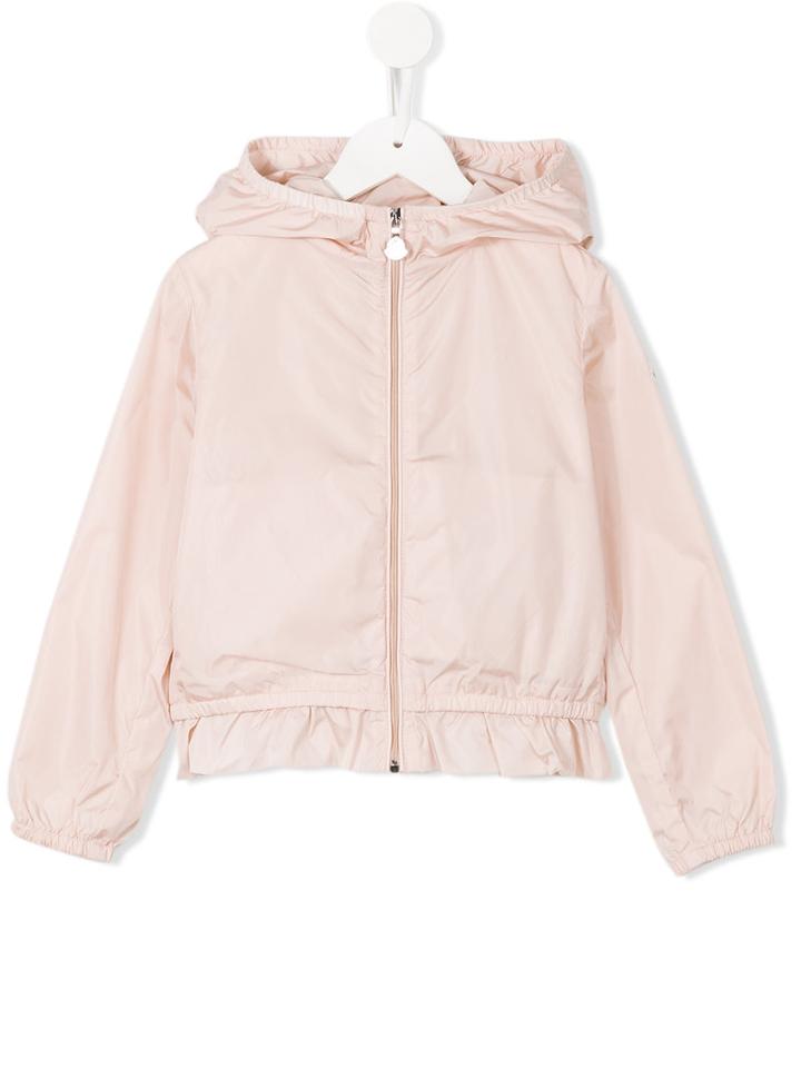 Moncler Kids Zip-up Jacket, Girl's, Size: 12 Yrs, Nude/neutrals