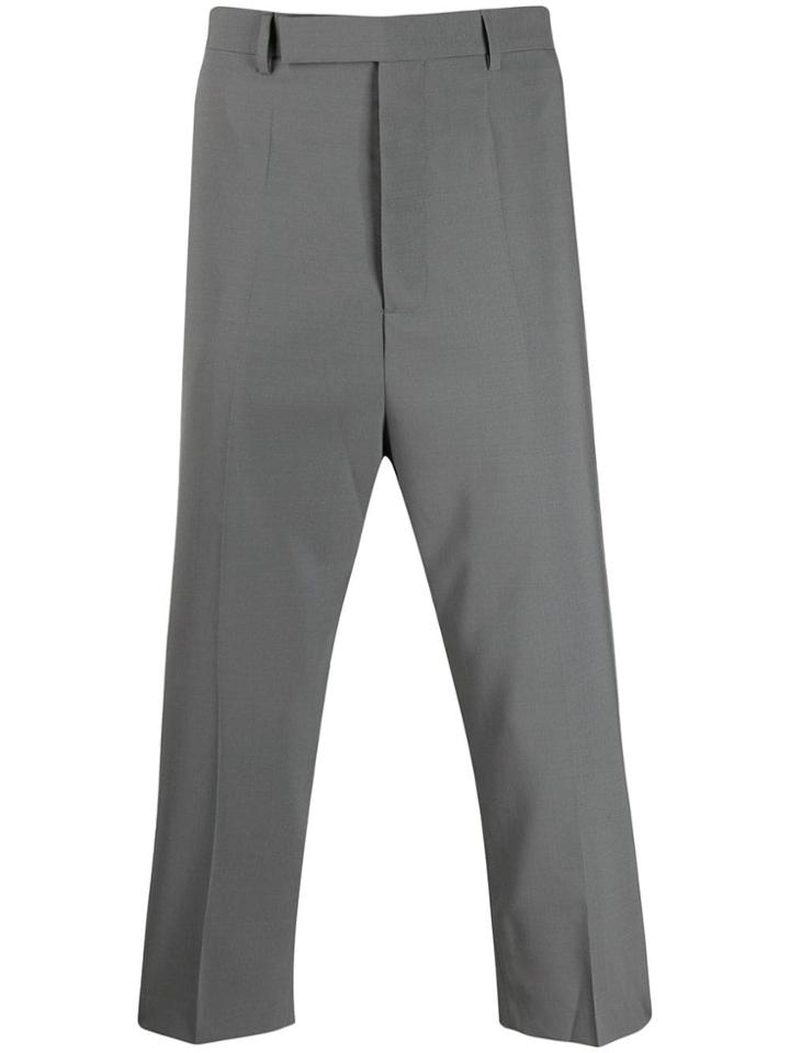 Rick Owens Dropped Crotch Trousers - Grey