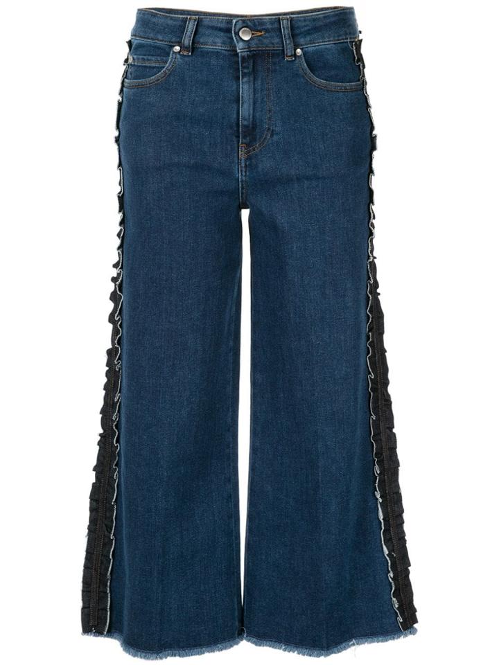 Red Valentino Red Valentino Ruffle Detail Jeans - Blue