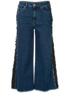 Red Valentino Red Valentino Ruffle Detail Jeans - Blue