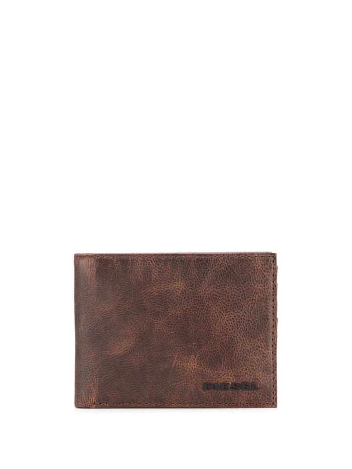 Diesel Vintage-finish Wallet - Brown