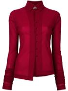 Romeo Gigli Vintage Elongated Sleeves Shirt - Red