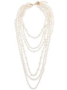 Edward Achour Paris Layered Beaded Necklace - White