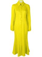 Marina Moscone Textured Midi Dress - Green