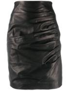 P.a.r.o.s.h. Drape Detail Skirt - Black
