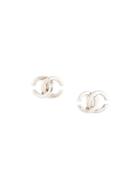 Chanel Pre-owned Cc Earrings - Grey