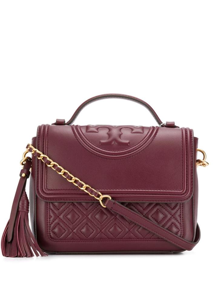 Tory Burch Fleming Satchel - Red