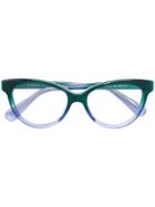 Gucci Eyewear Cat Eye Frame Glasses - Green