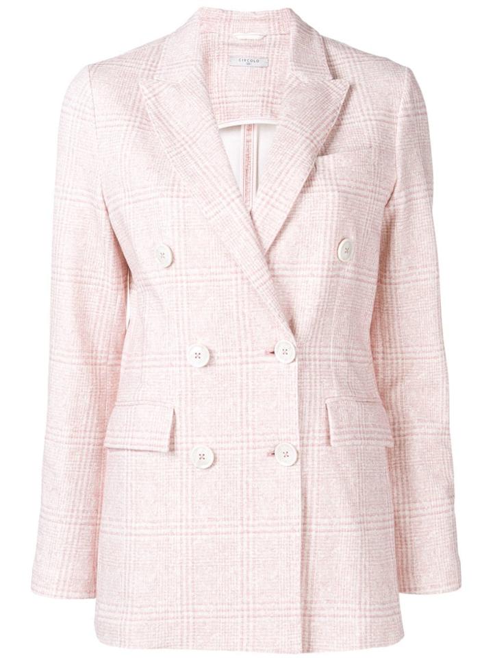Circolo 1901 Double Breasted Blazer - Pink