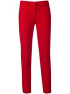 Blanca Cropped Skinny Trousers - Red