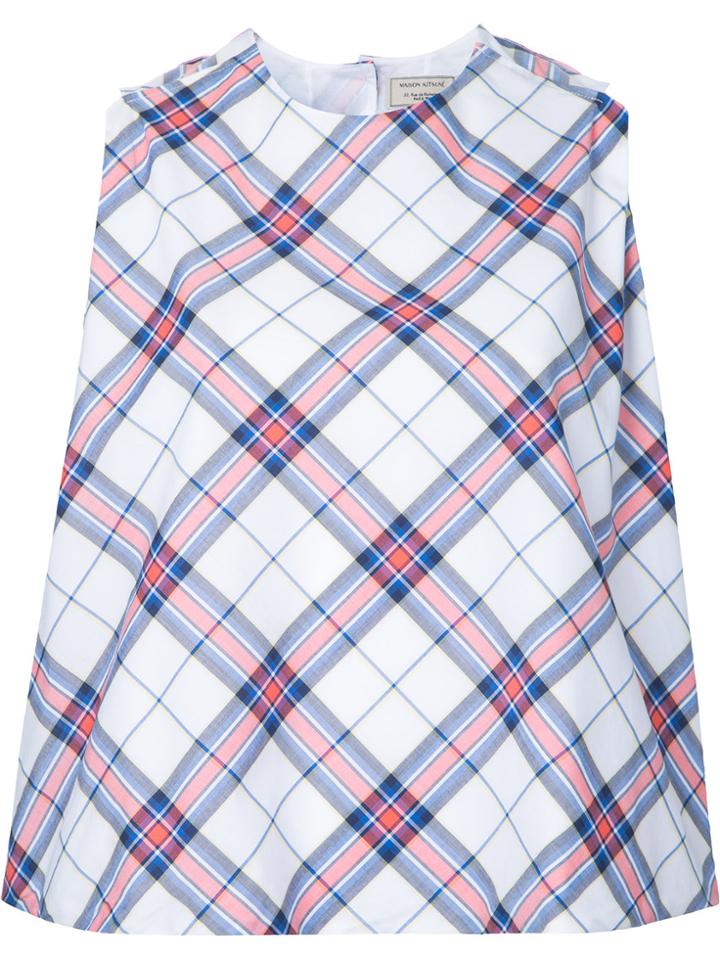 Maison Kitsuné 'holly' Checked Top - Multicolour