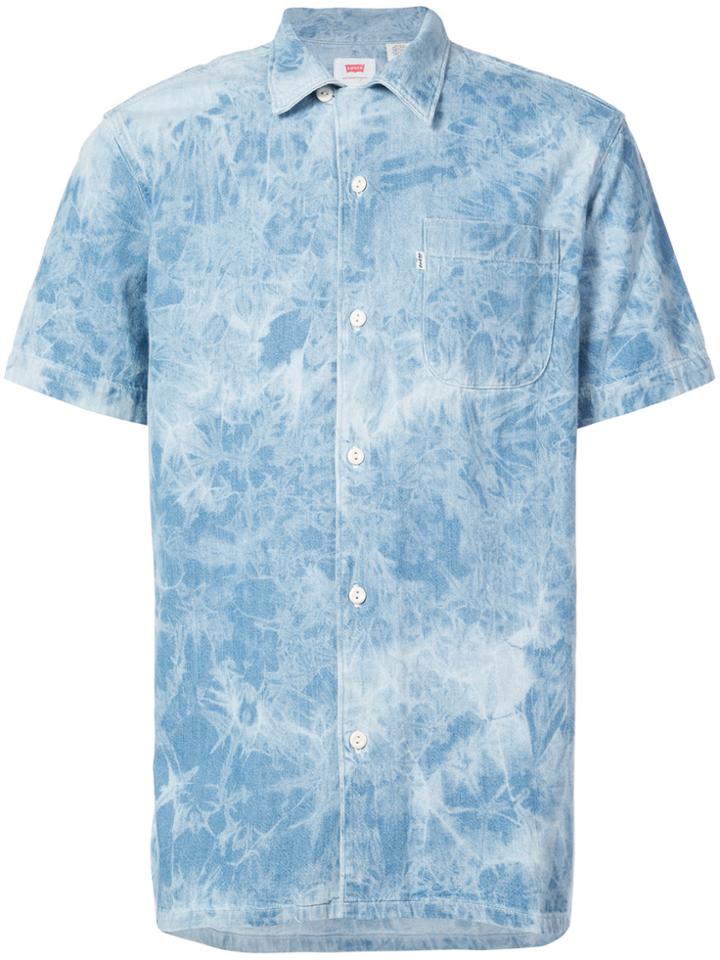 Levi's Bleached Hawaiian Shirt - Blue