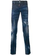 Dsquared2 Faded Slim Jeans - Blue