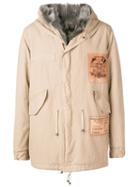Mr & Mrs Italy Fur-lined Medium Parka - Neutrals