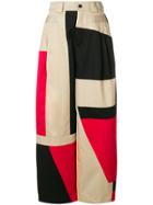 Koché Printed Oversized Trousers - Nude & Neutrals