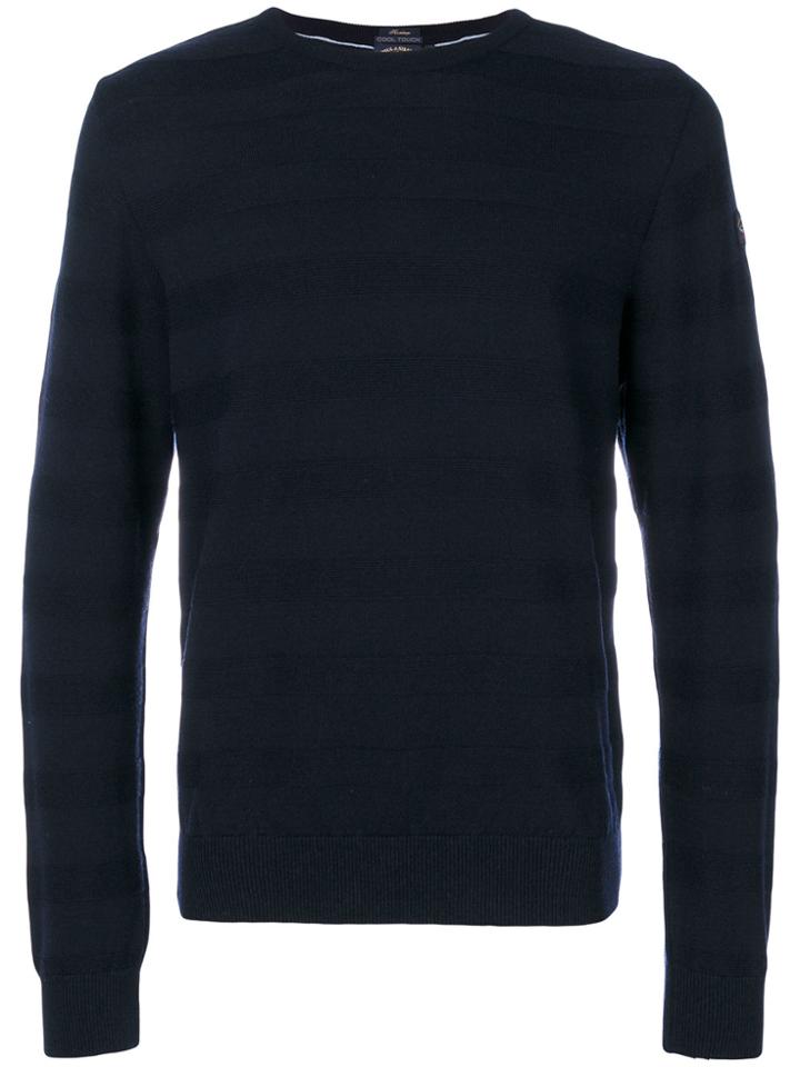 Paul & Shark Striped Knit Jumper - Blue