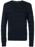 Paul & Shark Striped Knit Jumper - Blue