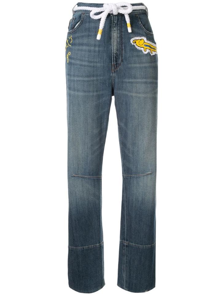 Mira Mikati Rope Belt Jeans - Blue