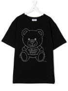 Moschino Kids Stitch Teddy T-shirt - Black