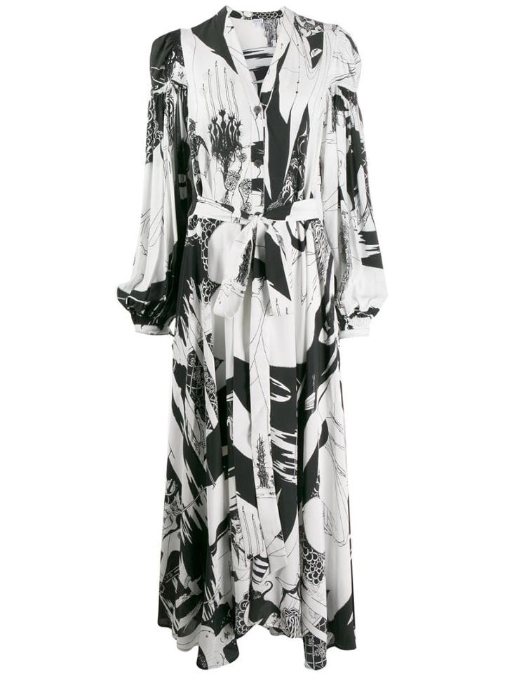 Loewe Salome Print Shirt Dress - Black