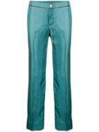 F.r.s For Restless Sleepers Contrast Trim Cropped Trousers - Green