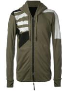11 By Boris Bidjan Saberi - Zipped Hoodie - Men - Cotton - S, Green, Cotton