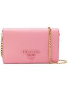 Prada Saffiano Wallet Bag - Pink & Purple