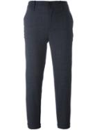 Closed Slim Cropped Trousers, Women's, Size: 25, Blue, Spandex/elastane/virgin Wool