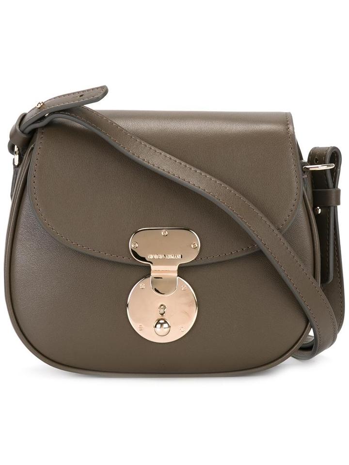 Giorgio Armani Small 'obo' Crossbody Bag, Women's, Brown