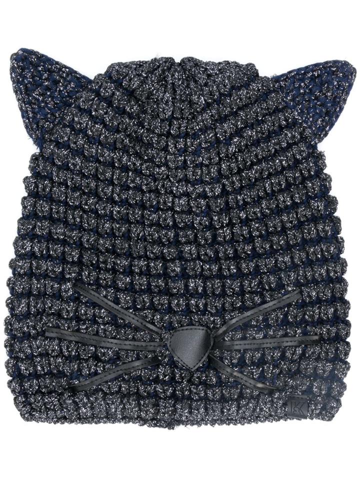 Karl Lagerfeld Karl Lagerfeld 96kw3401999 Black Wool Or Fine Animal