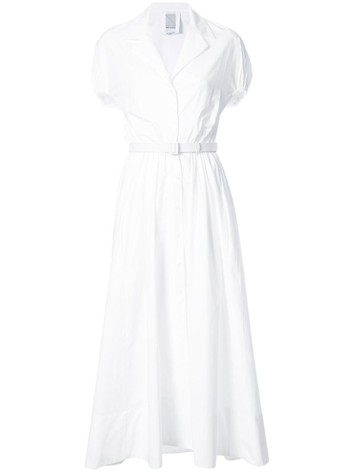 Rosie Assoulin A-line Belted Shirt Dress - White