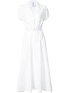 Rosie Assoulin A-line Belted Shirt Dress - White