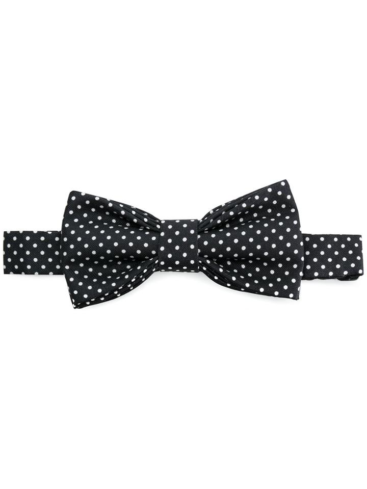 Fefè Polka Dot Bow Tie - Black