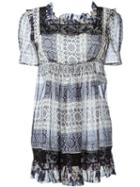 Fay Ruffled Square Neck Dress