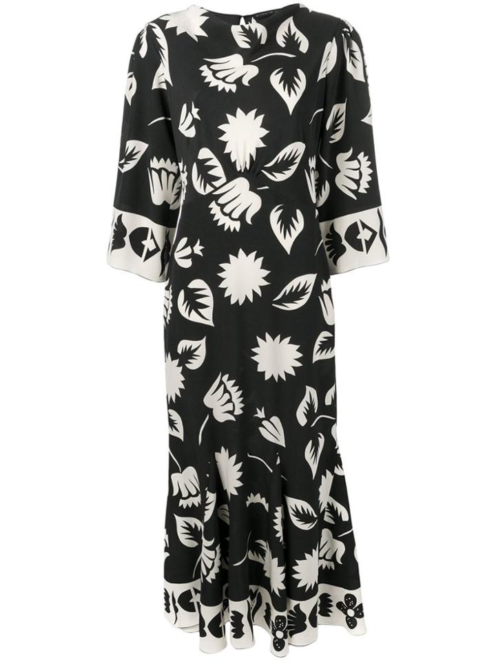 Etro Floral-print Dress - Black