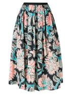 Antonio Marras - Floral Print Full Skirt - Women - Cotton/spandex/elastane - 40, Cotton/spandex/elastane