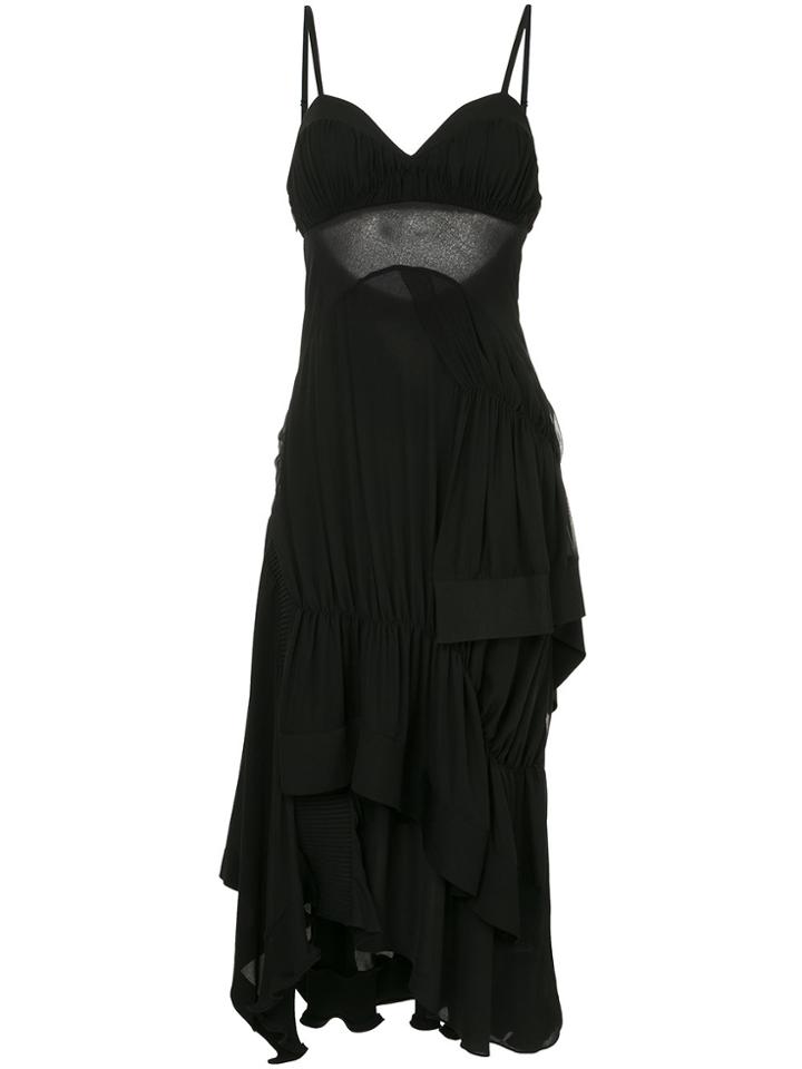 3.1 Phillip Lim Layered Ribbed Dress - Black