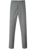 Armani Collezioni Tailored Trousers, Men's, Size: 52, Grey, Virgin Wool