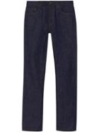 Burberry Straight Fit Japanese Selvedge Denim Jeans - Blue