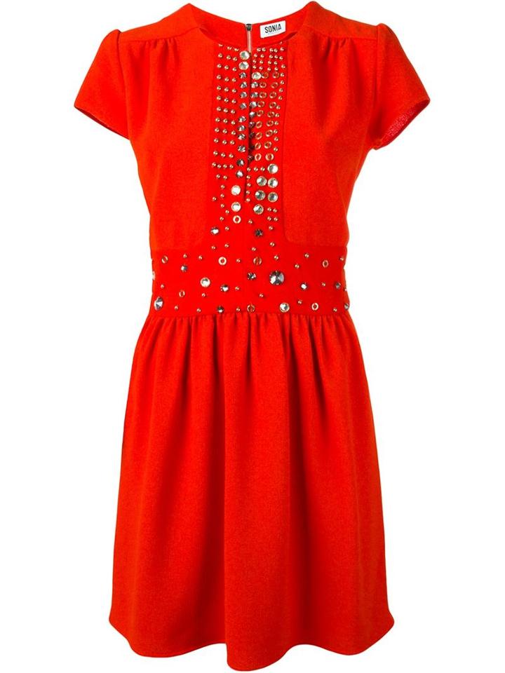 Sonia By Sonia Rykiel Bejeweled Panel Dress