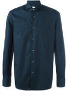 Aspesi Classic Button Down Shirt, Men's, Size: 43, Blue, Cotton