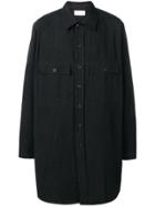 Lemaire Oversized Long-sleeve Shirt - Black