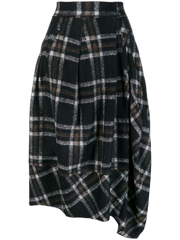 High By Claire Campbell Plaid Skirt - Blue