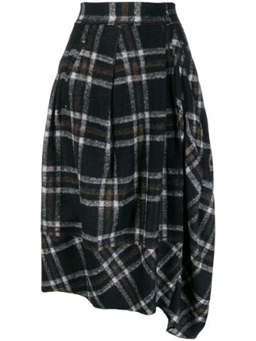 High By Claire Campbell Plaid Skirt - Blue