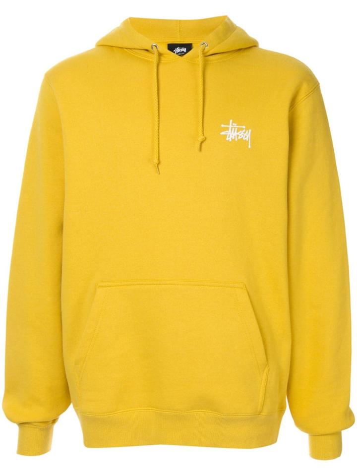 Stussy Yellow Logo Hoodie